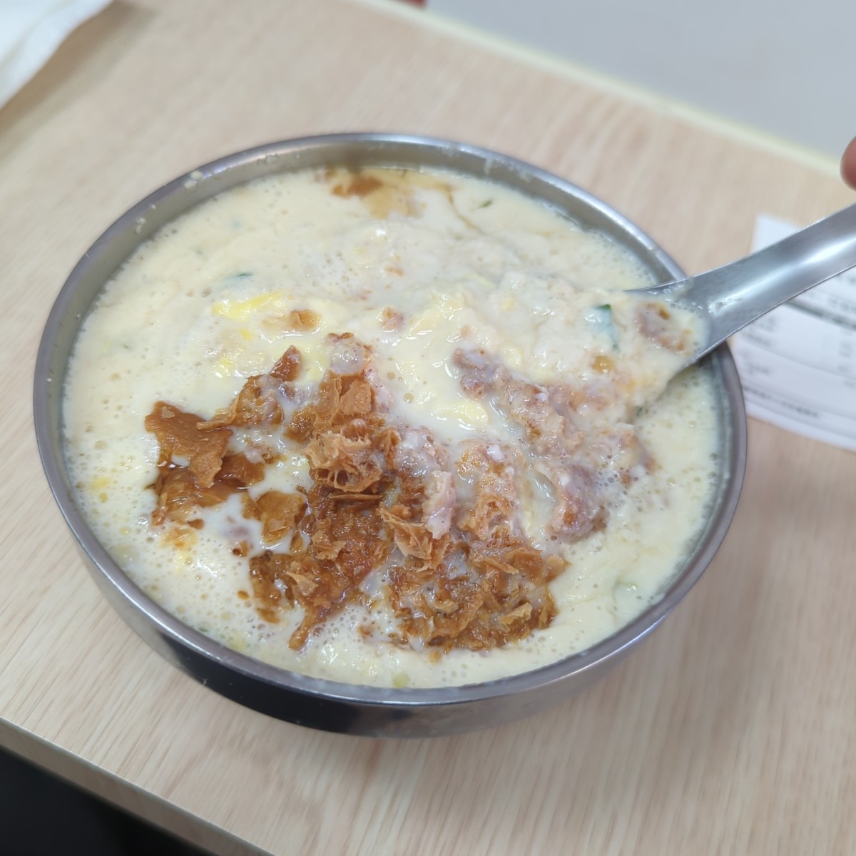 秦小姐豆漿店 的餐點圖片：鹹漿加蛋$55 由KerKer 拍攝