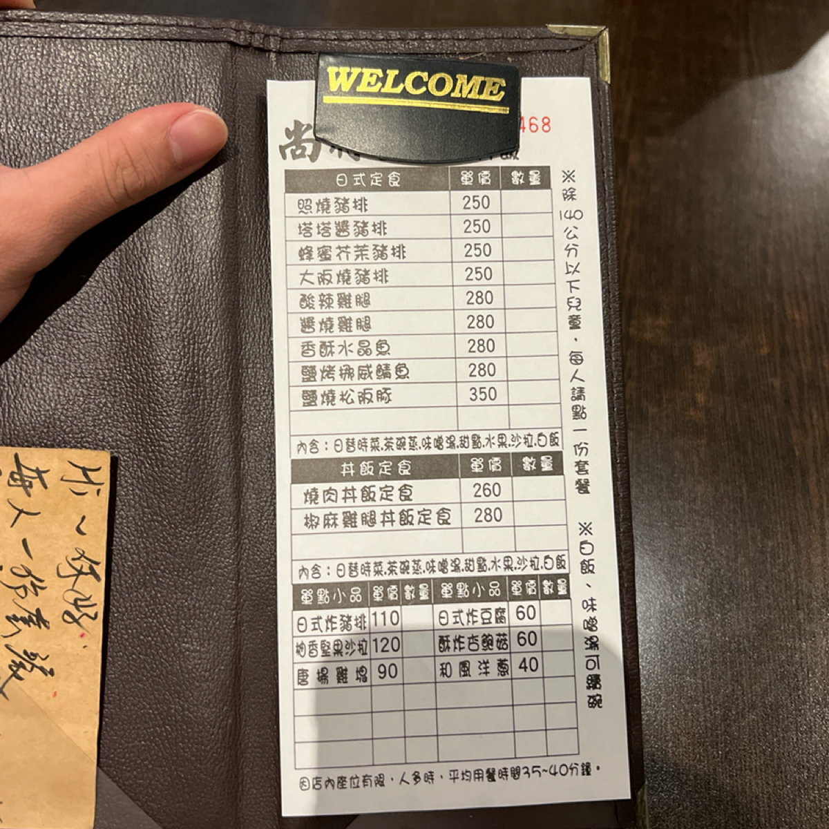 Menu image of 尚將日式定食:  shot by Kevin