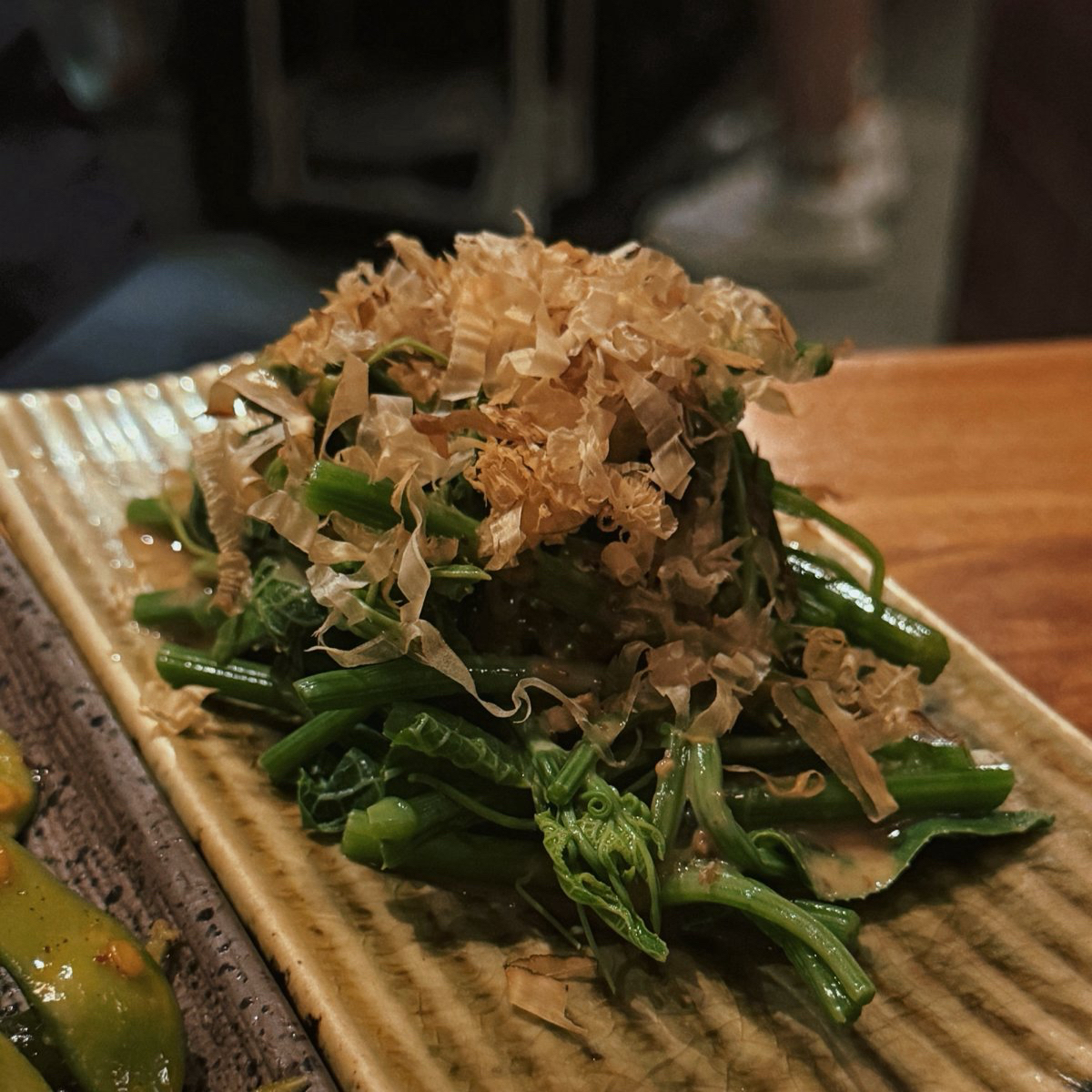 大鶴青田 のレストランの写真：胡麻龍鬚菜 by包子臉妍三 