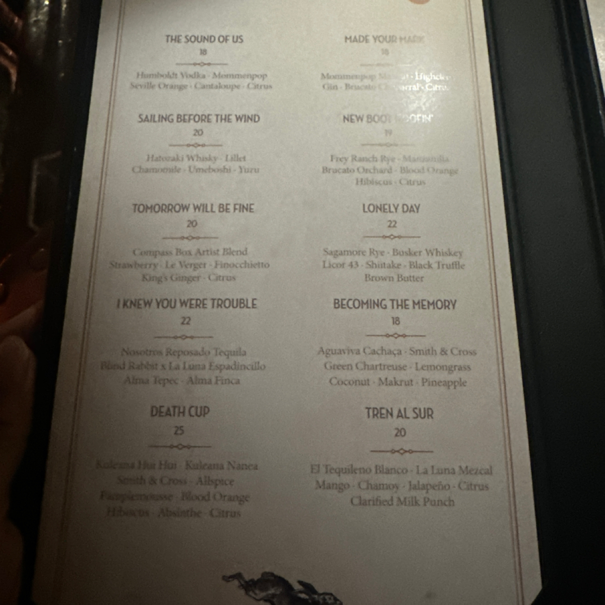 Menu image of The Blind Rabbit:  shot by DeniseWang