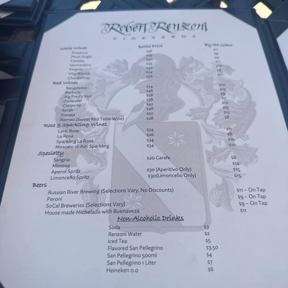Menu image of Mama Rosa&#39;s Trattoria:  shot by DeniseWang