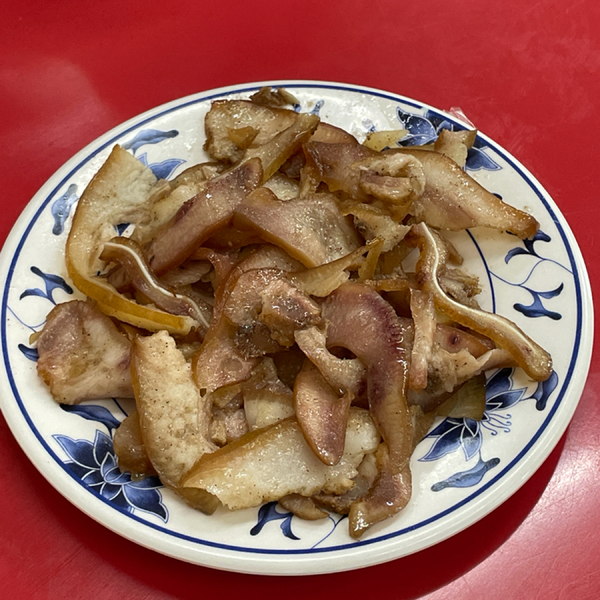Meal image of 福樂水餃牛肉麵: 小菜豬耳朵，有蒜香的味道 shot by Freddy Liu