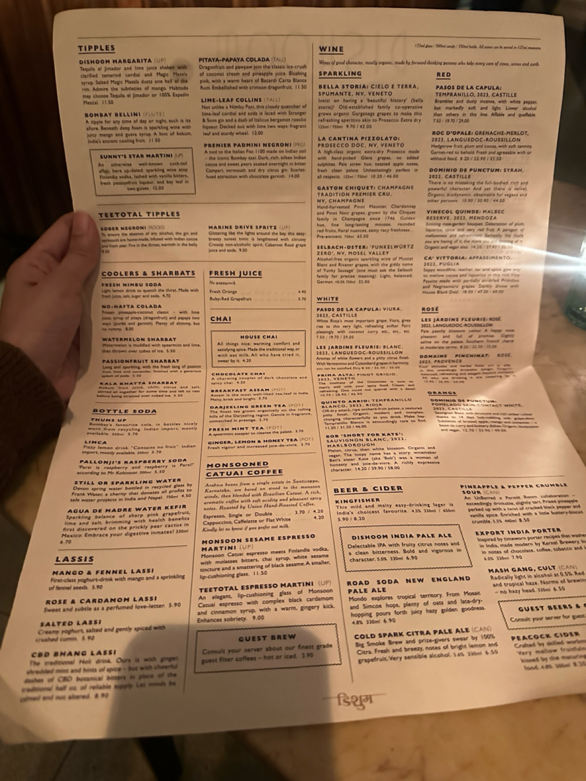 Menu image of Dishoom Covent Garden:  shot by DeniseWang