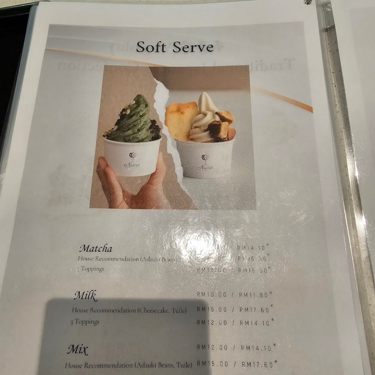 Menu image of Nucre Patisseries:  shot by Dixon