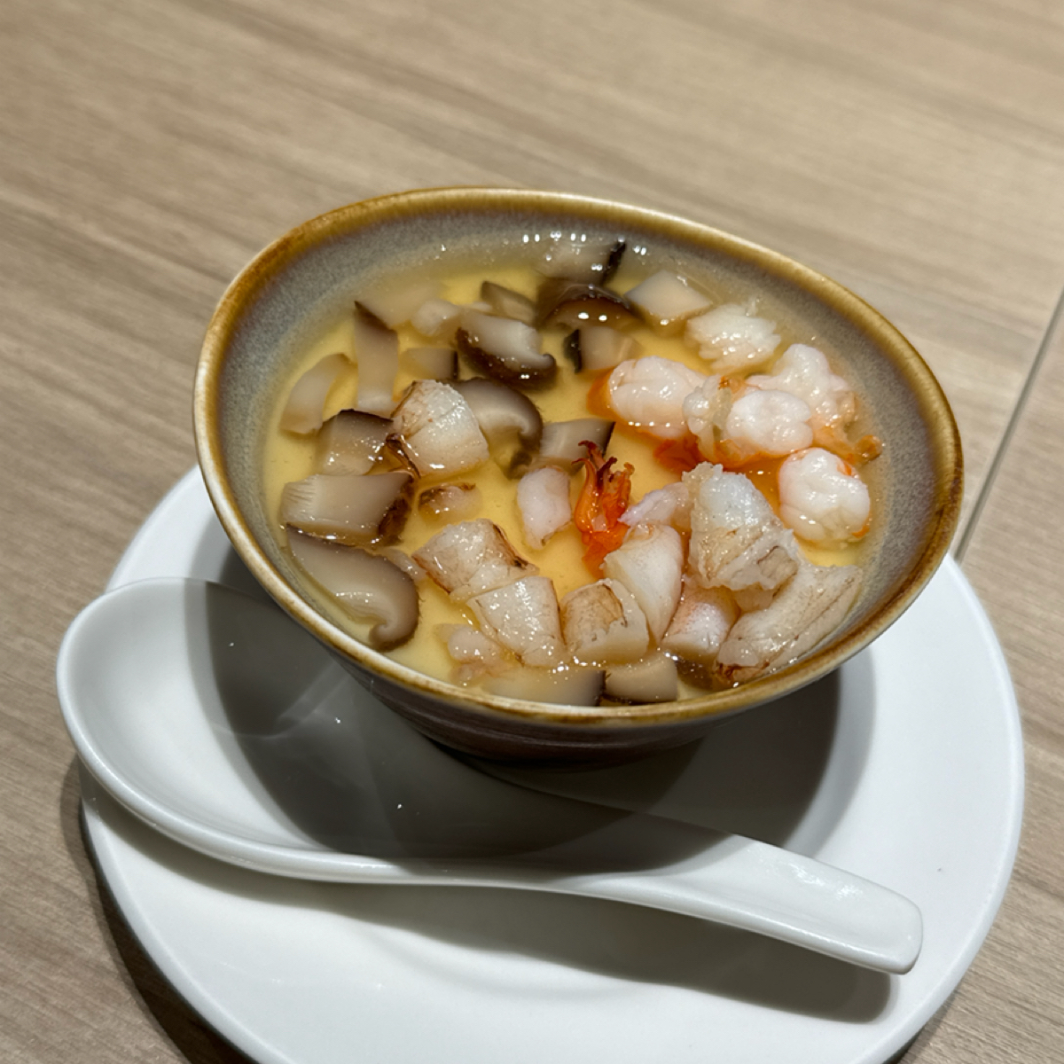 Meal image of 華漾 Dim Sum 忠泰店: 芙蓉海皇蒸蛋（$118） shot by Ana