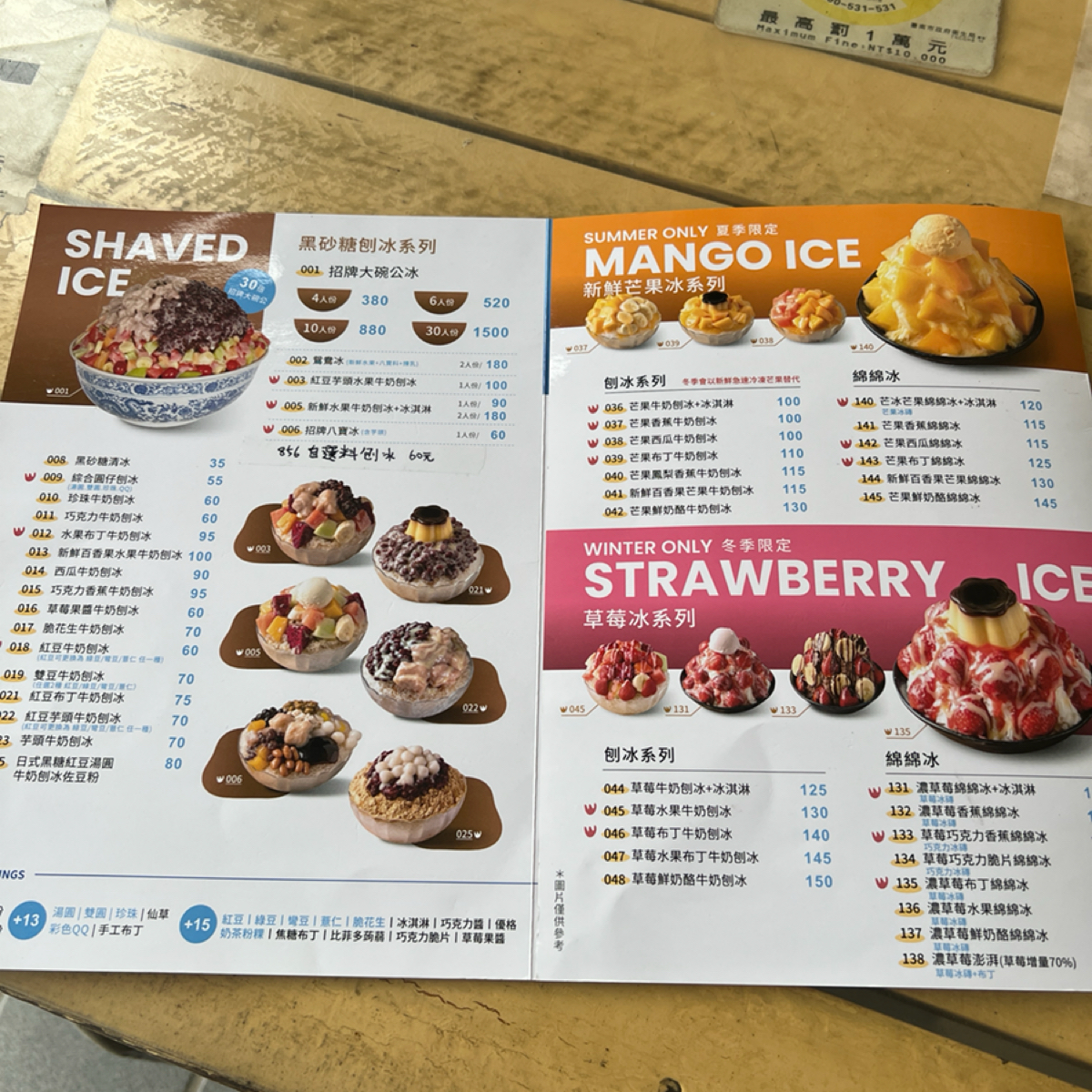 Menu image of 大碗公 冰·甜品 新市店:  shot by Ryan•X