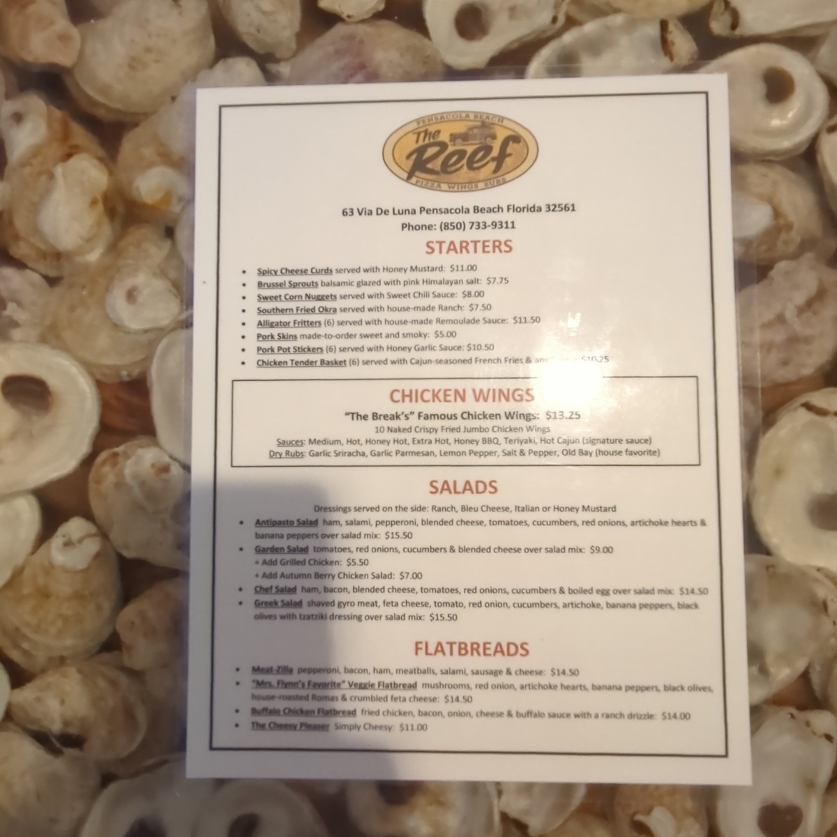 Menu image of The Reef:  shot by 09tj09