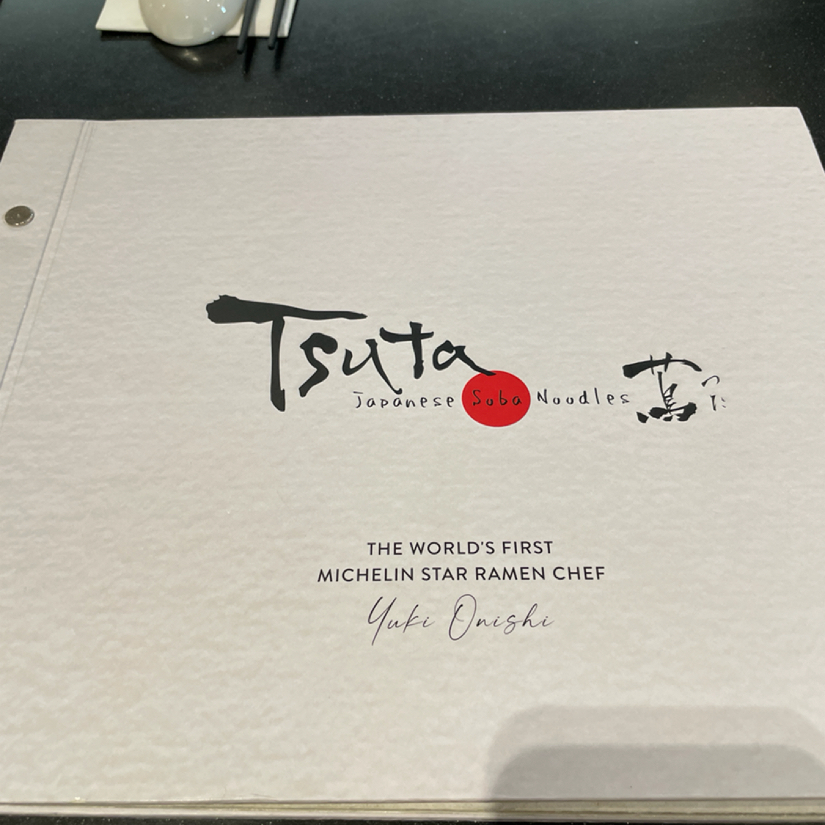 Menu image of Tsuta Japanese Soba Noodles - Jewel Changi Airport:  shot by Dixon