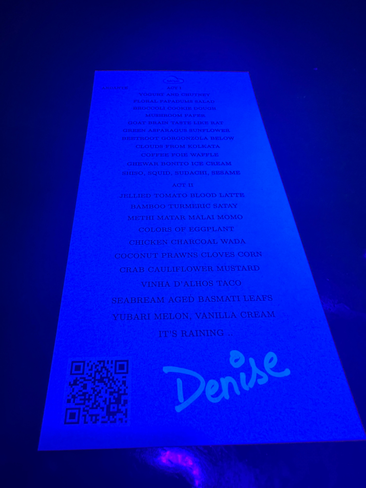 Menu image of Gaggan:  shot by DeniseWang