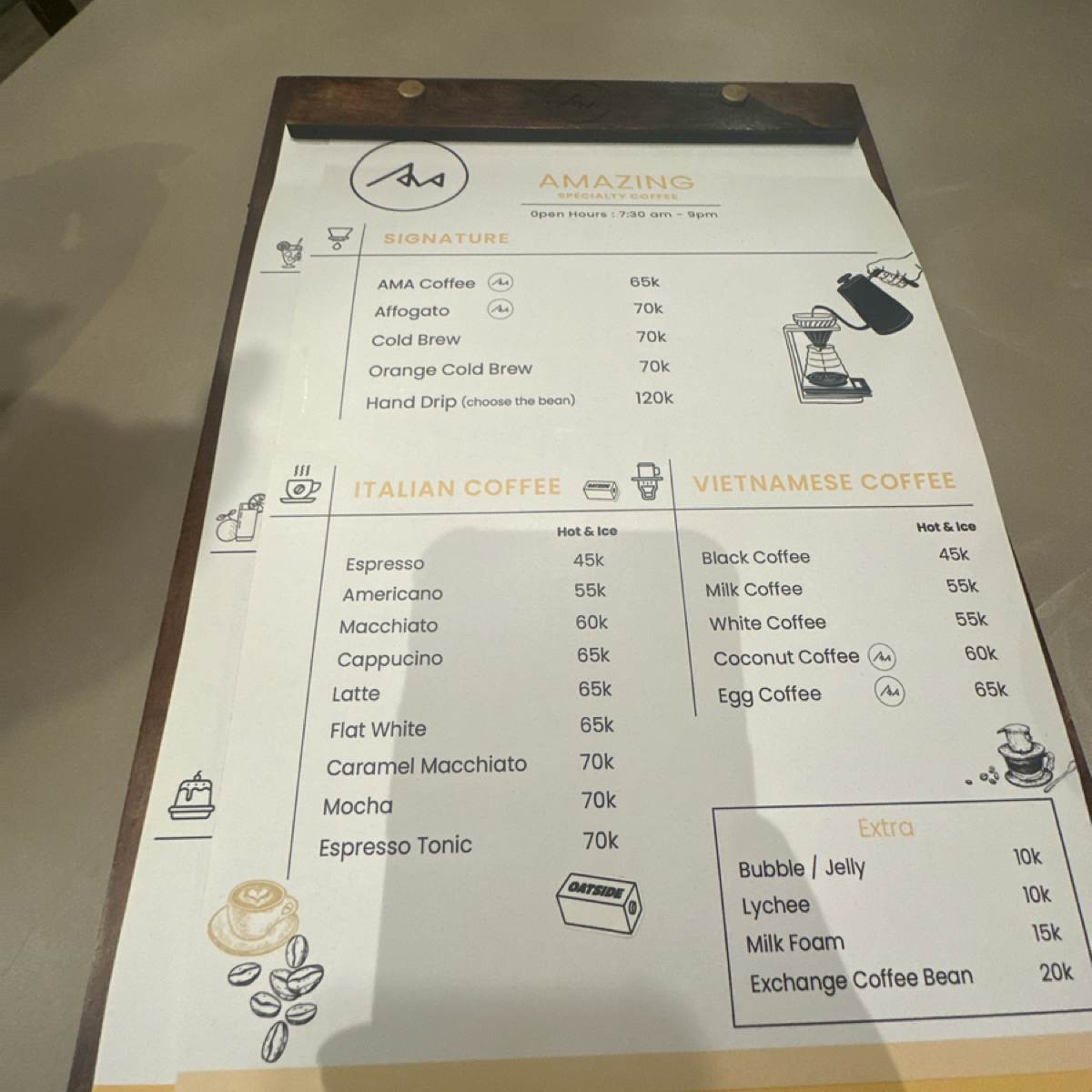Menu image of AMAZING SPECIALTY COFFEE:  shot by DeniseWang