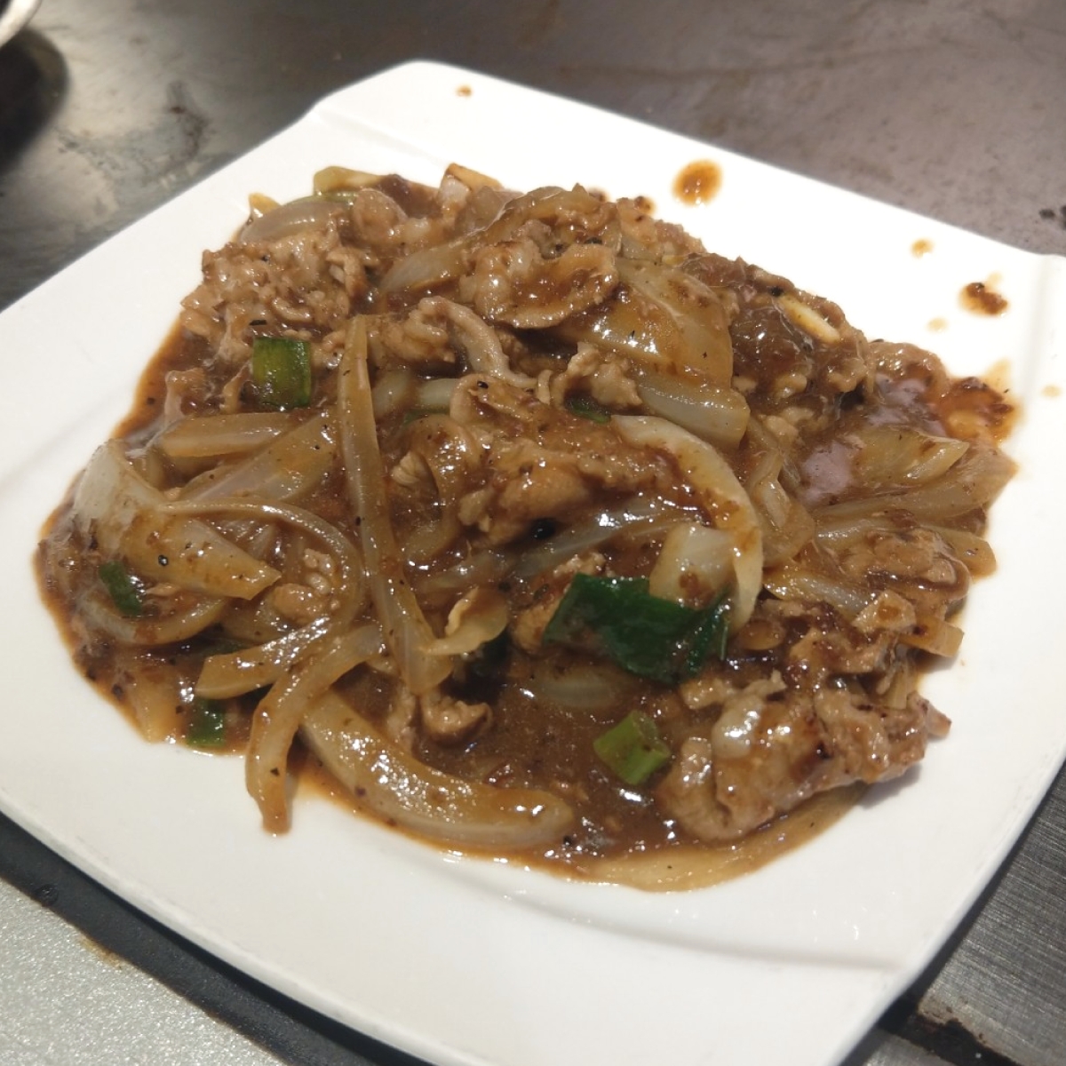 Meal image of 芝林鐵板燒: 羊肉片 $160 shot by IN老師