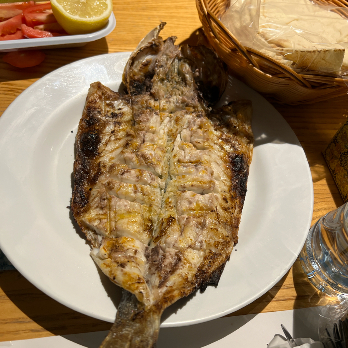 Meal image of Bu Tafish: Sea bass grilled shot by Deltfly