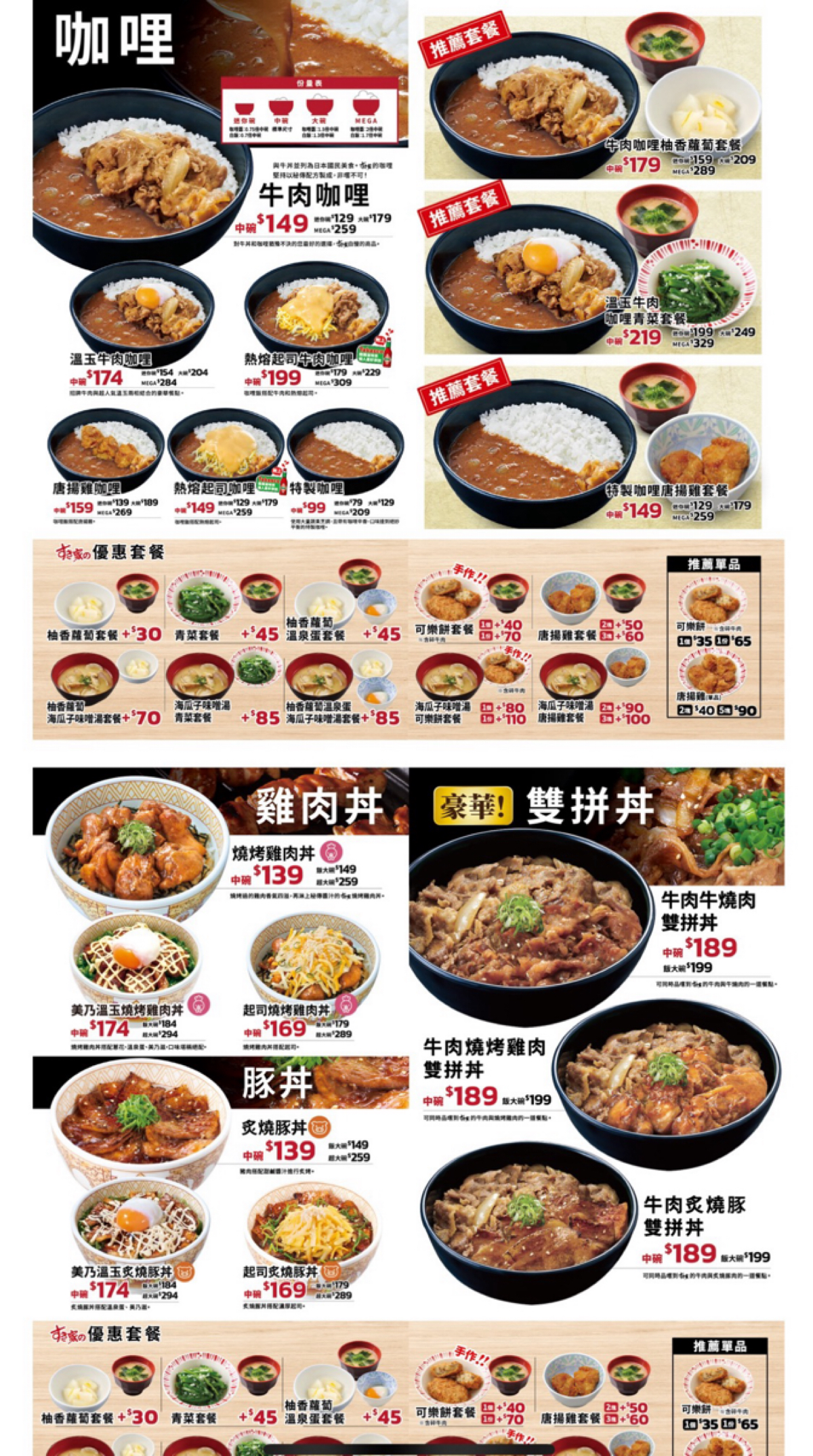 Menu image of Sukiya 健行博館: 菜單 shot by Yo