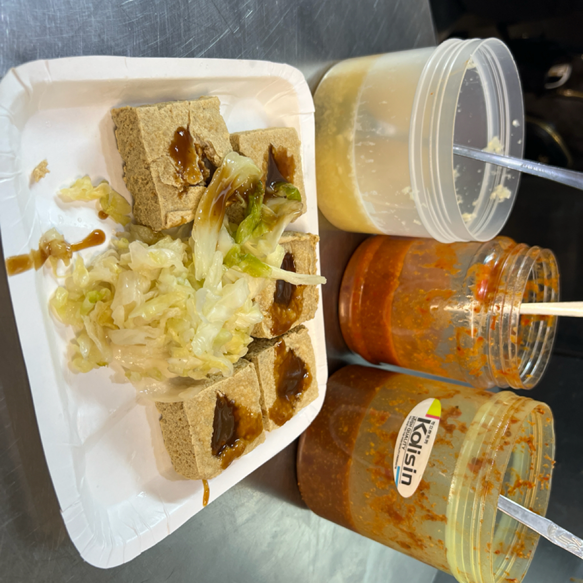 Meal image of 21臭豆腐: 三種醬料可以添加 shot by QQQ