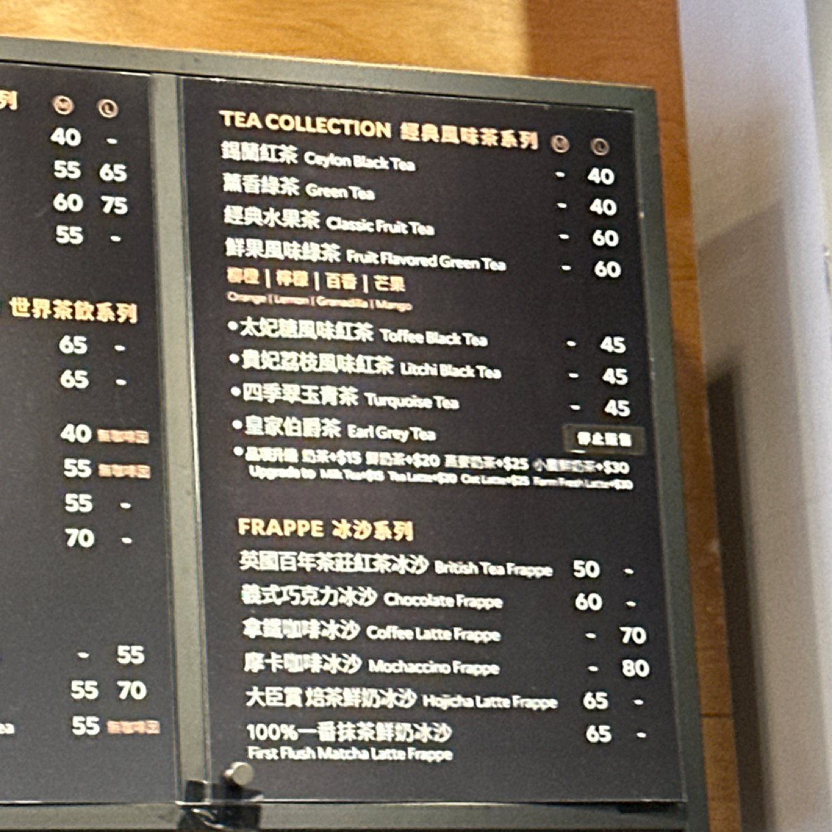 Menu image of Louisa Coffee 路易．莎咖啡(台南文平門市):  shot by 釋晨