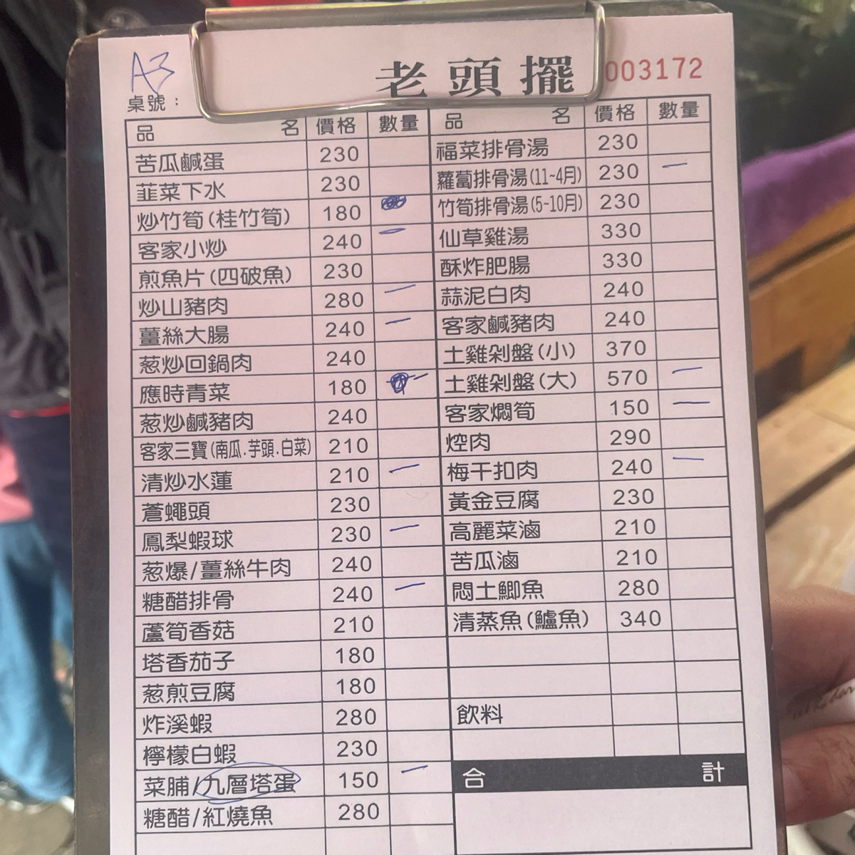 Menu image of 老頭擺客家菜:  shot by 乃子過日子