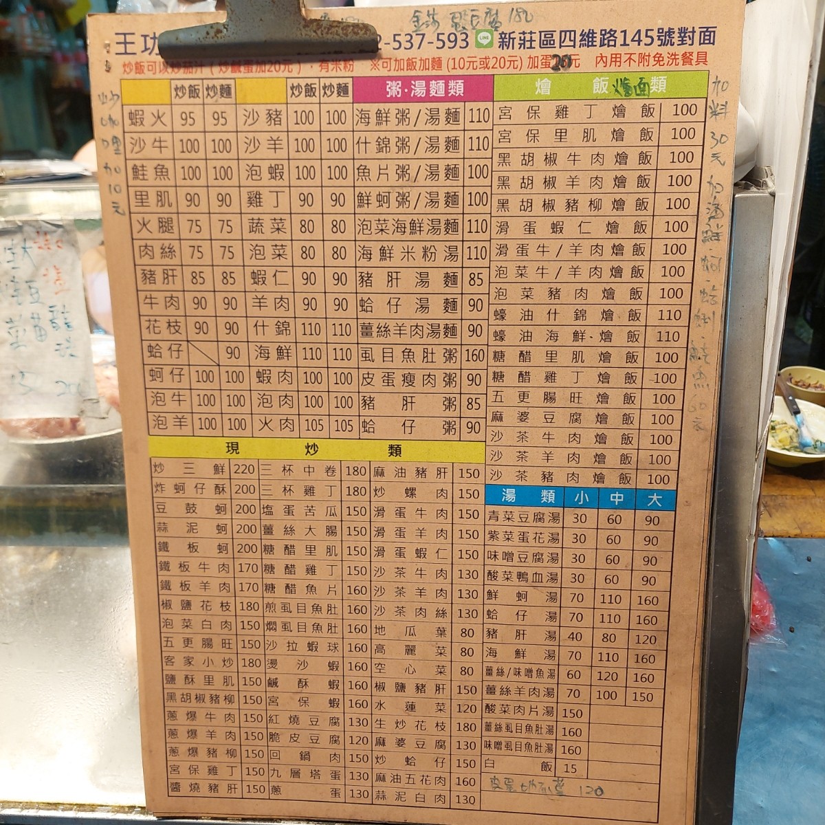 Menu image of 王功炒飯: 菜單 shot by 永遠的新手