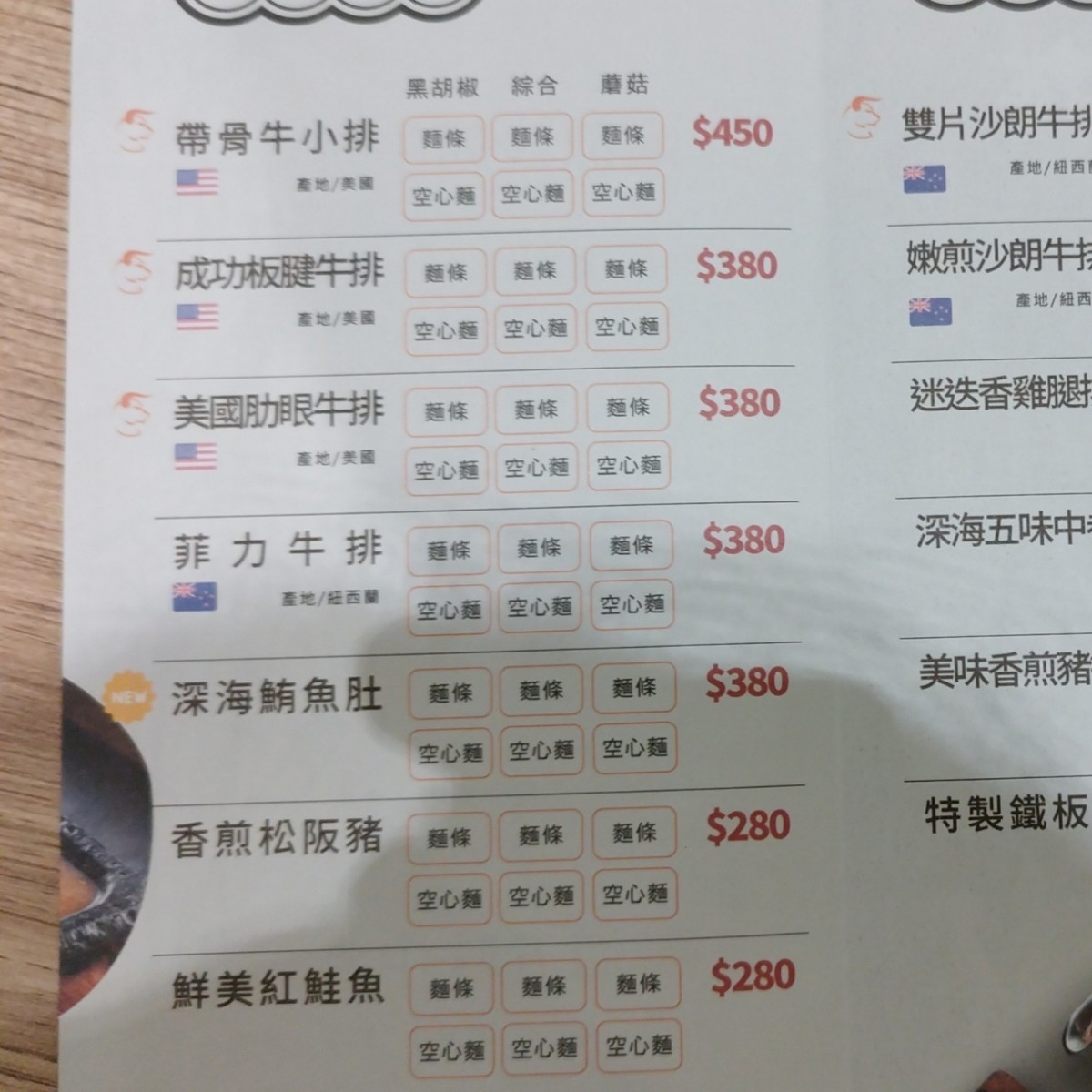 成功牛排 羅東店 のメニューの写真：左邊 by美食肥之豬 