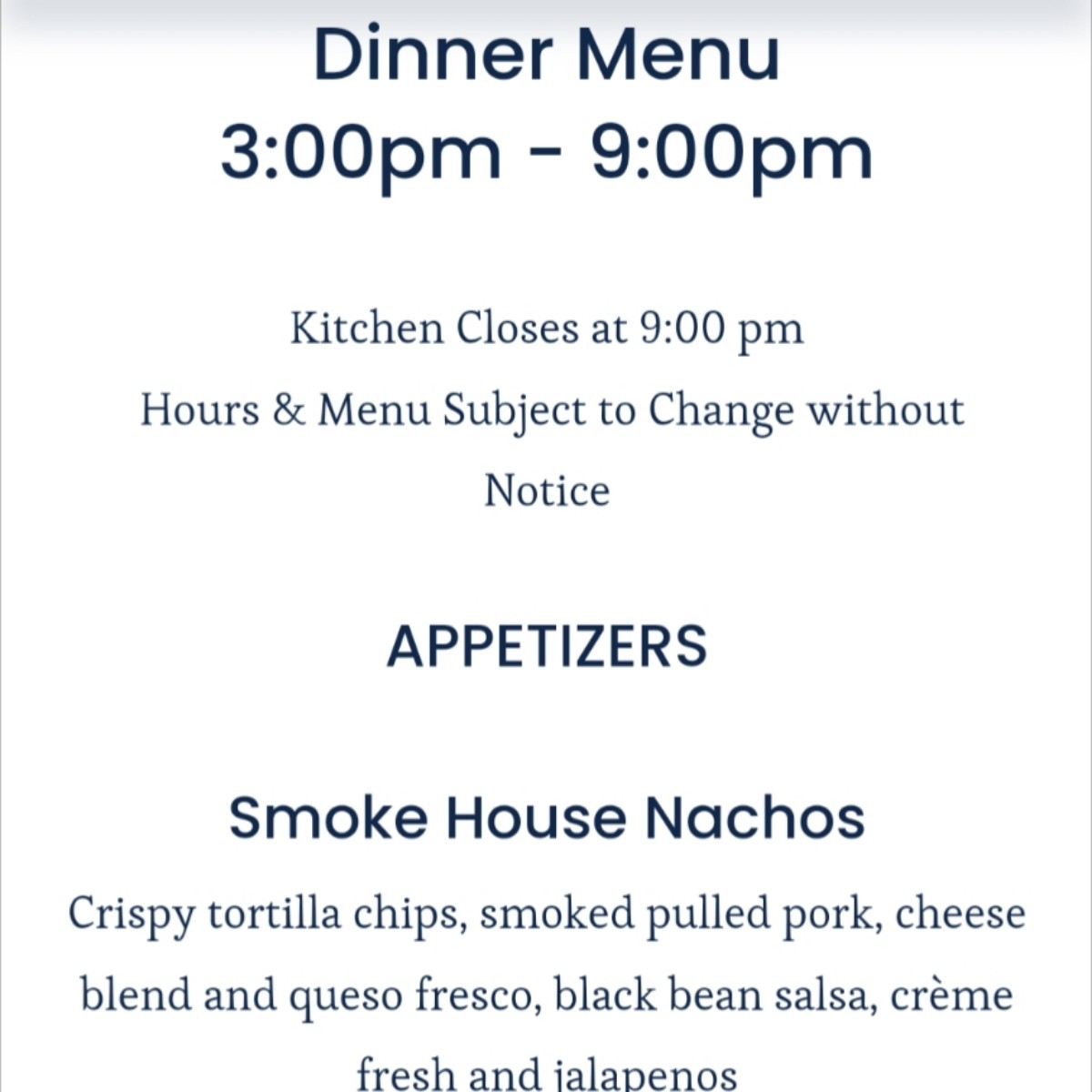 Menu image of Lake House Bar &amp; Grill:  shot by 09tj09