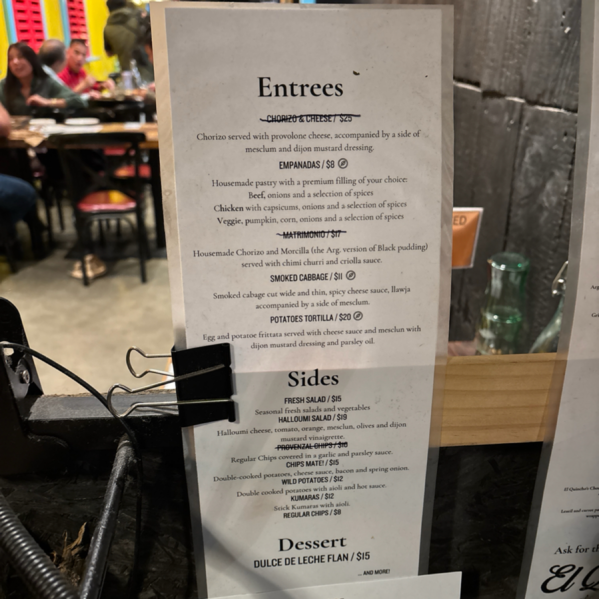 Menu image of El Quincho - Argentine BBQ:  shot by BW