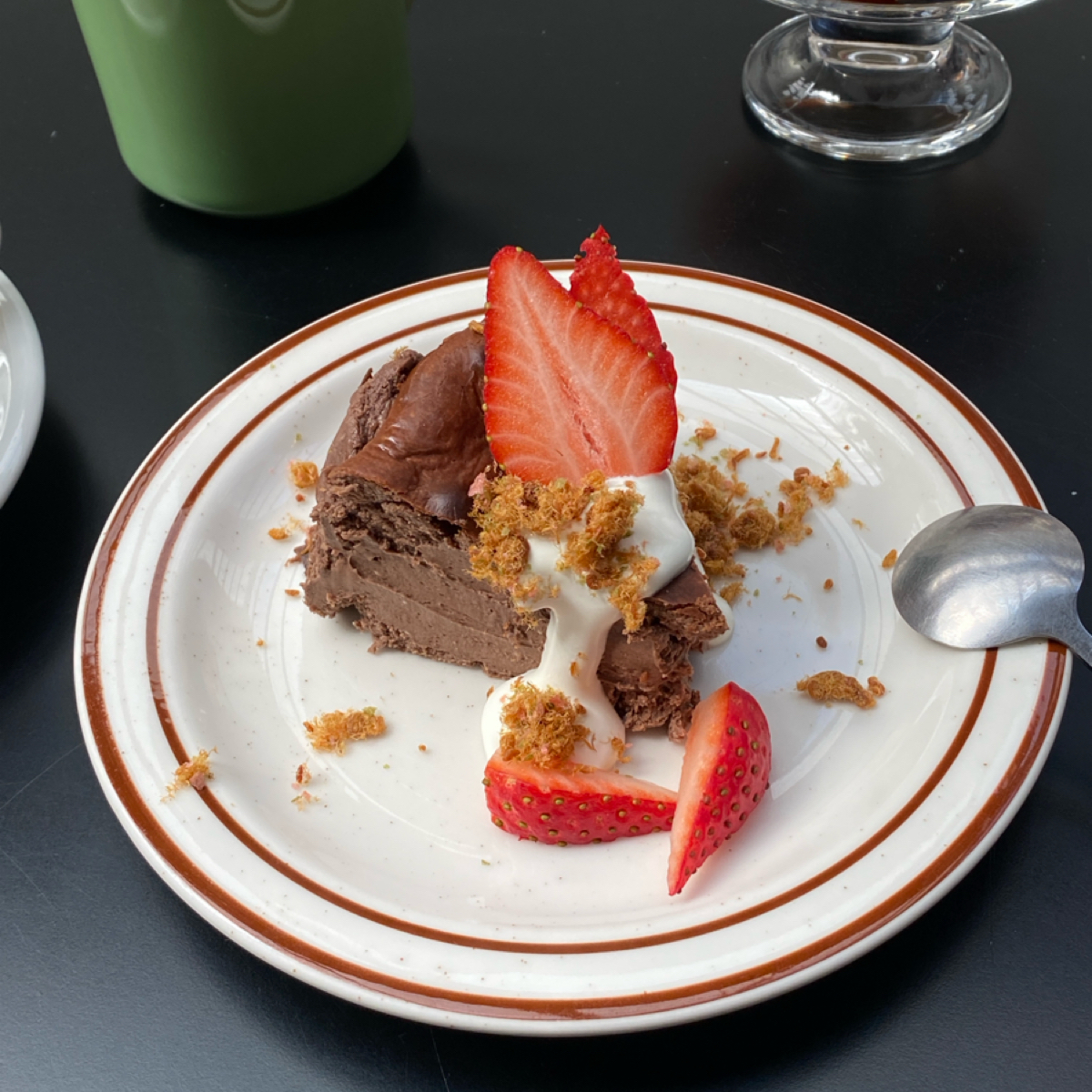 Meal image of 小尾咖啡Tinytail_coffee: ▪️肉鬆巧克力巴斯克 $190 shot by 阿鈴s食