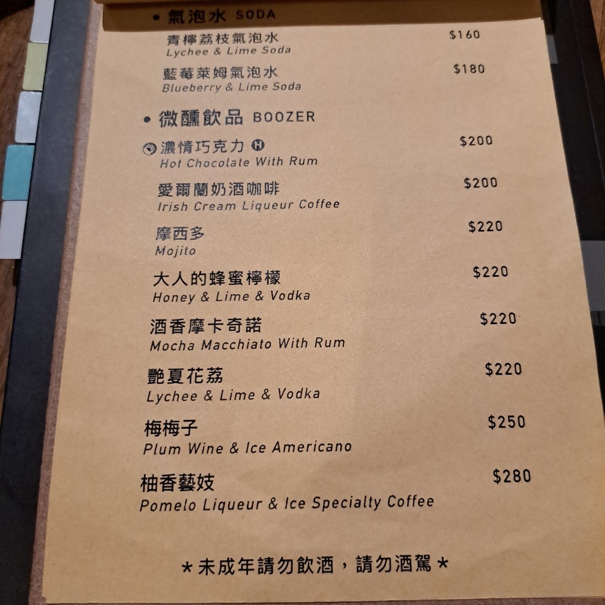 Menu image of 貓妝自家烘焙咖啡館:  shot by Year