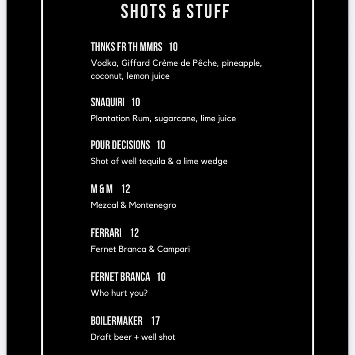Menu image of Ruin Bar:  shot by DeniseWang