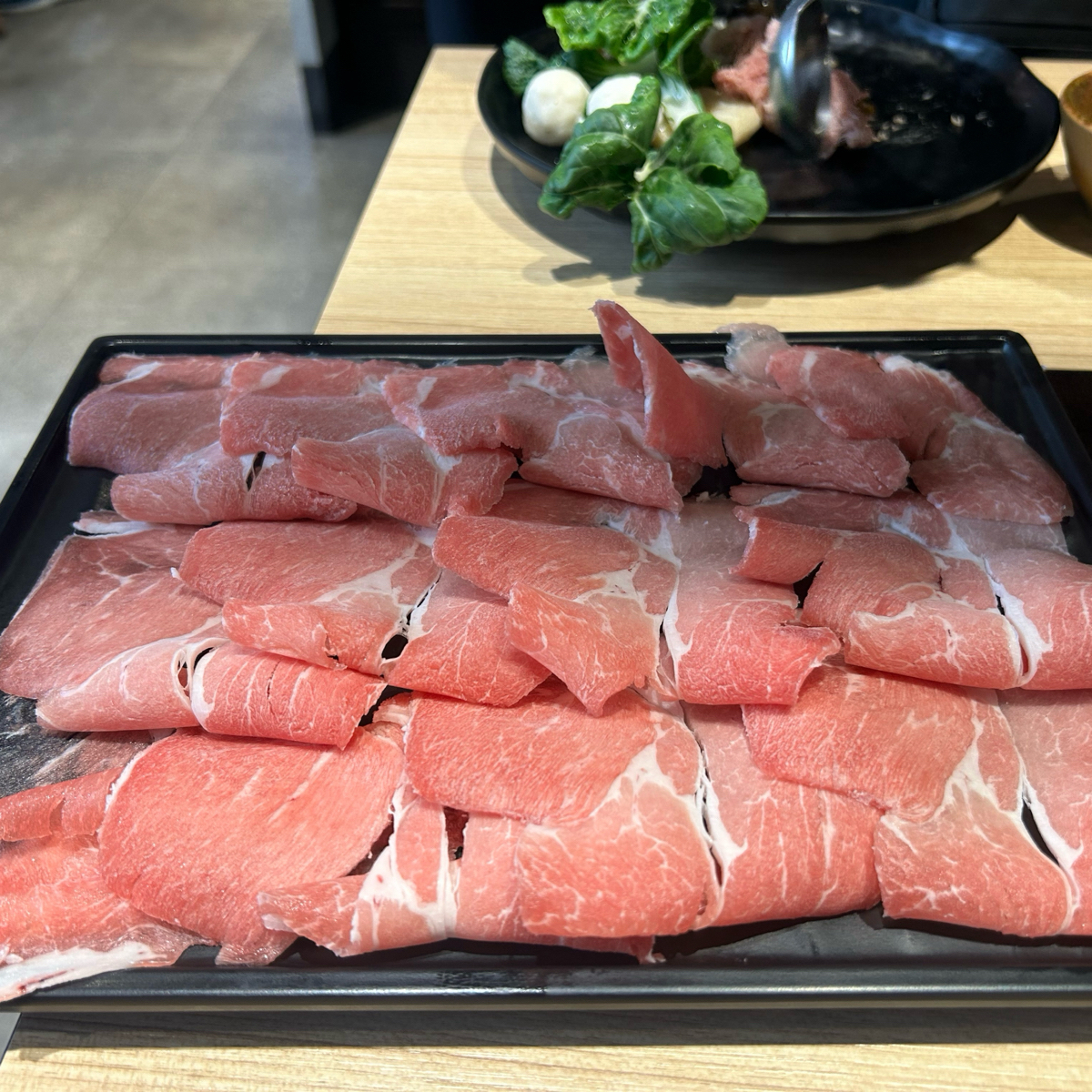 Meal image of 聚 日式鍋物 台北三峽店: 主餐：雪花豬肉 shot by ching