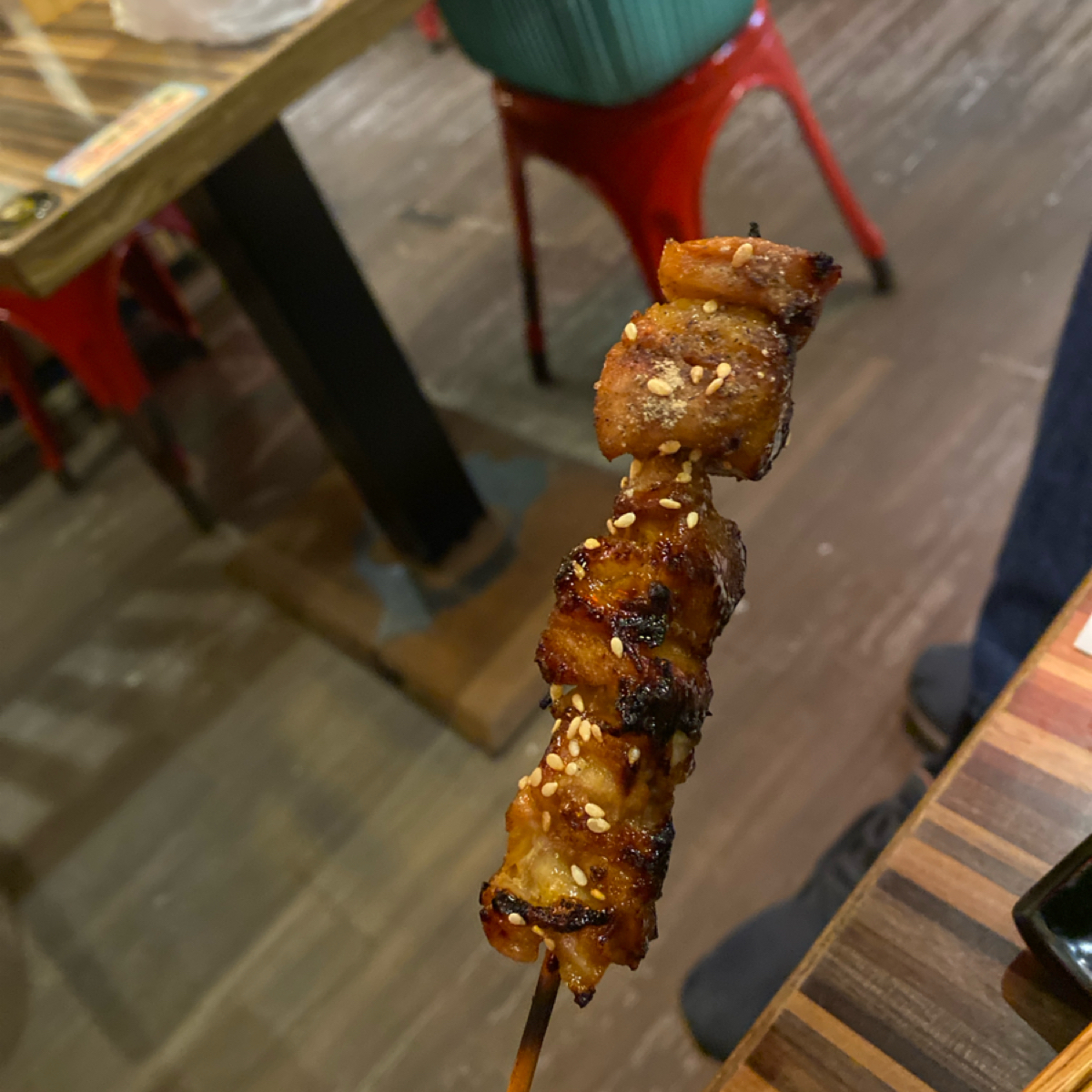 Meal image of 燒鳥串道 吉林店: 照燒雞腿肉 shot by 美食肥之豬