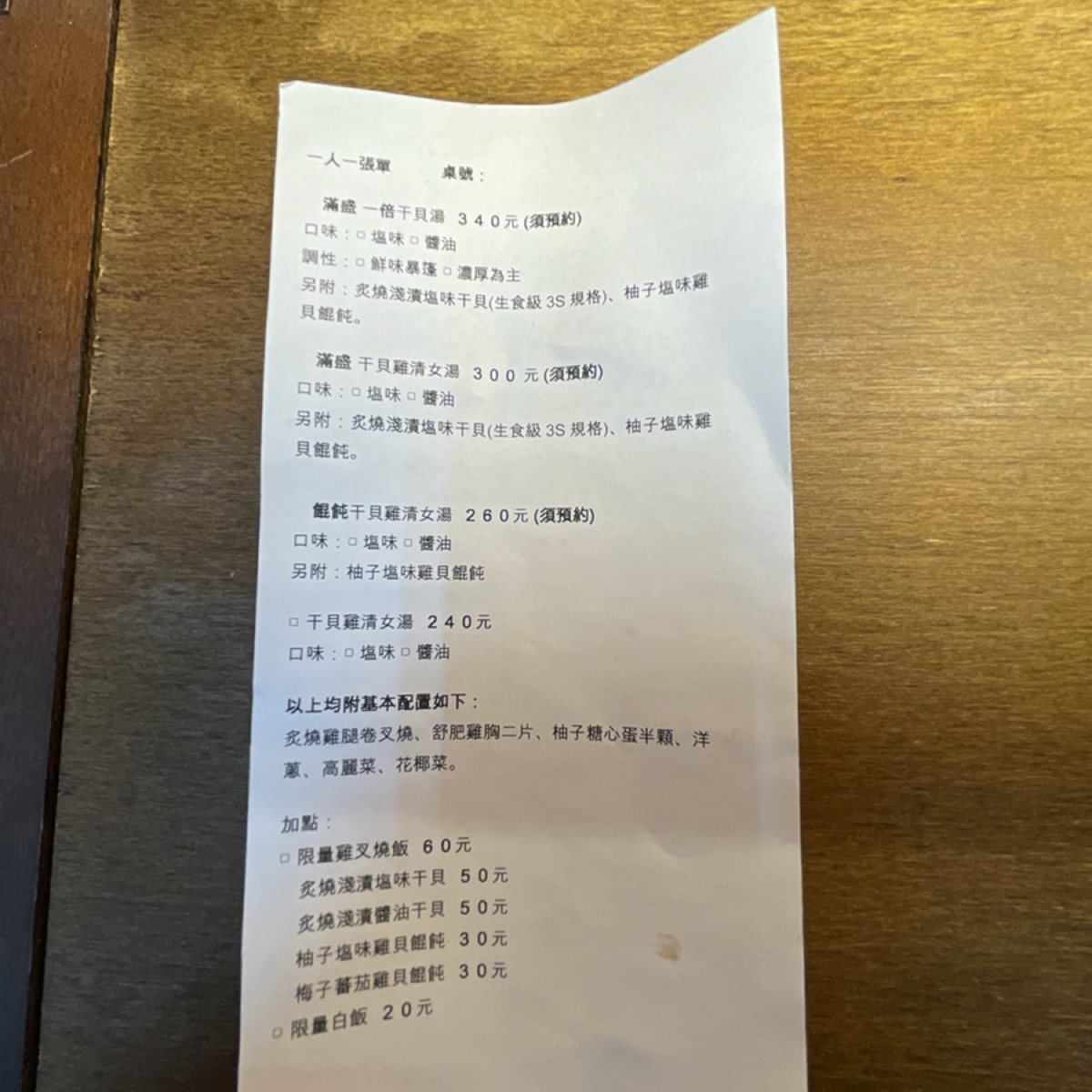 Menu image of 日林屋台: 菜單 shot by WD