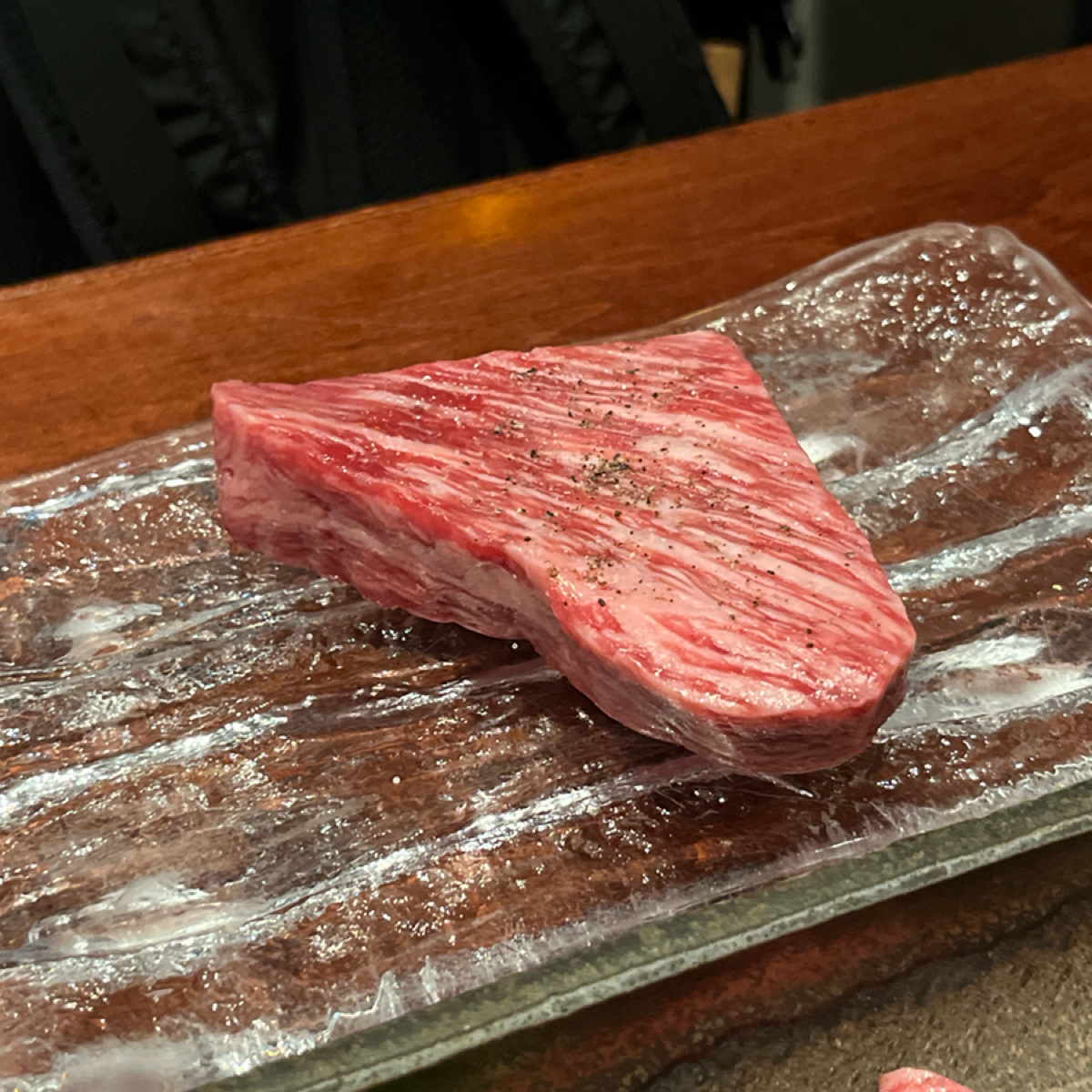 梵 燒肉 的餐點圖片：本日 VIP，三角肉牛排！看看那精美的油花🤤 由阿官 拍攝