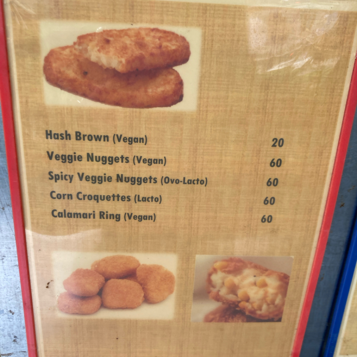 Menu image of 享味素食漢堡:  shot by 小蛙