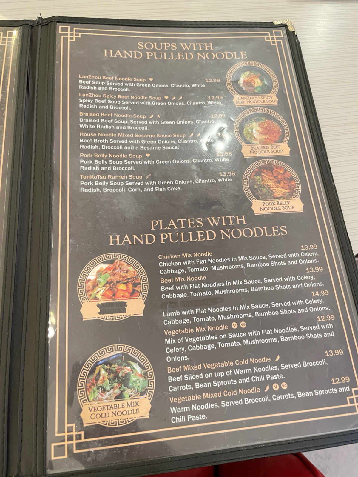 Menu image of Noodles &amp; Dumplings:  shot by Dixon