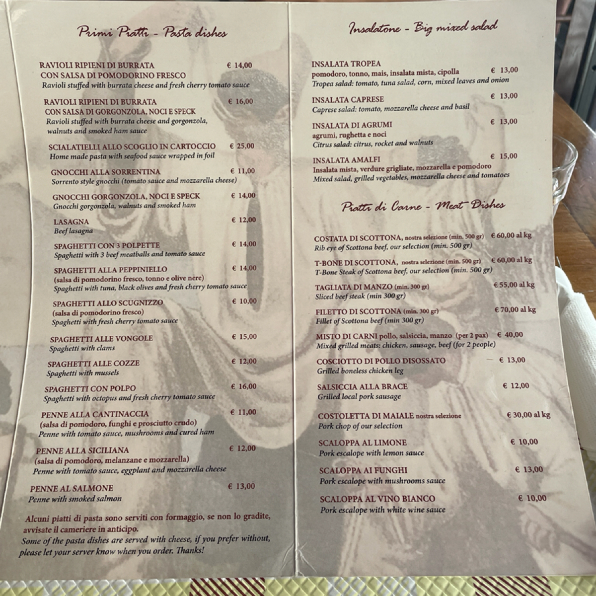 Menu image of La Cantinaccia del Popolo:  shot by 乃子過日子