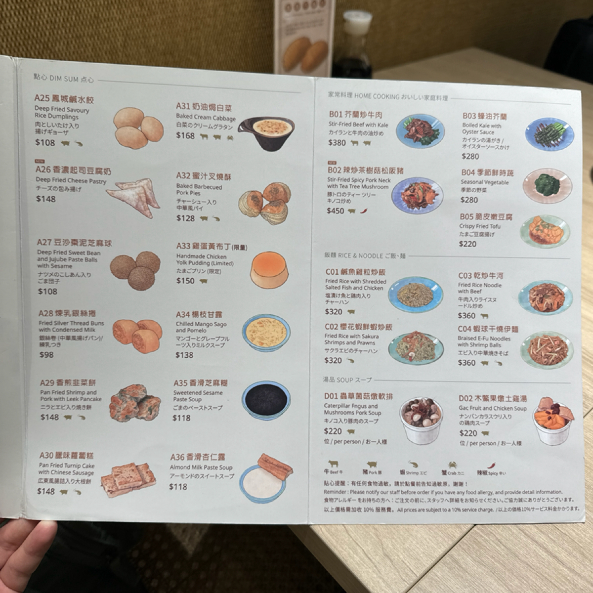 Menu image of 華漾 Dim Sum 忠泰店:  shot by Ana