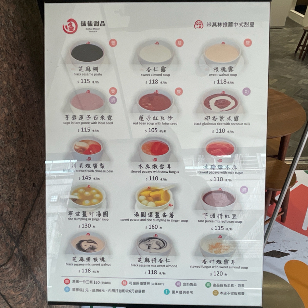 Menu image of 佳佳甜品 新光A11店: 還有雙拼選擇 shot by 乃子過日子