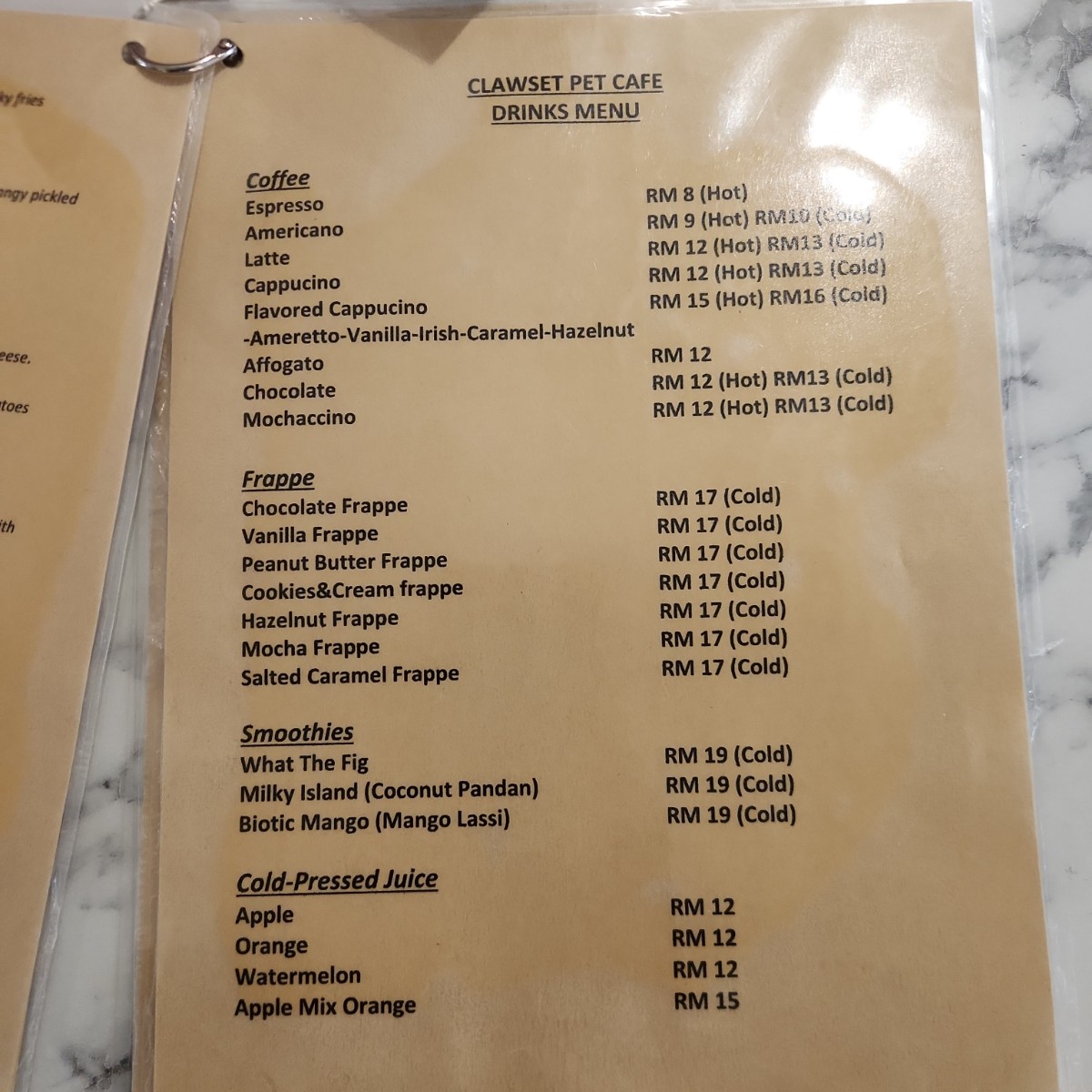 Menu image of Clawset Pet Cafe:  shot by blacktaiko