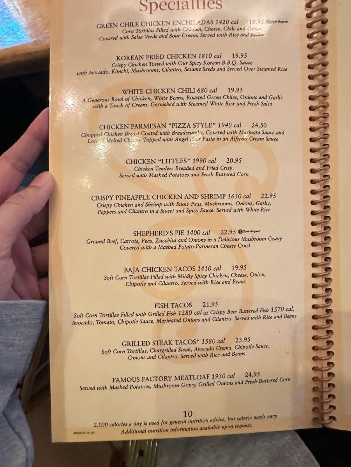 Menu image of The Cheesecake Factory:  shot by DeniseWang