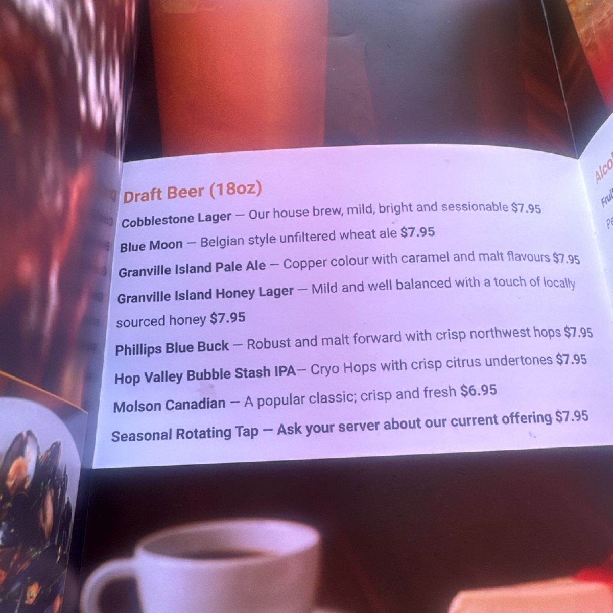 Menu image of The Old Spaghetti Factory:  shot by DeniseWang