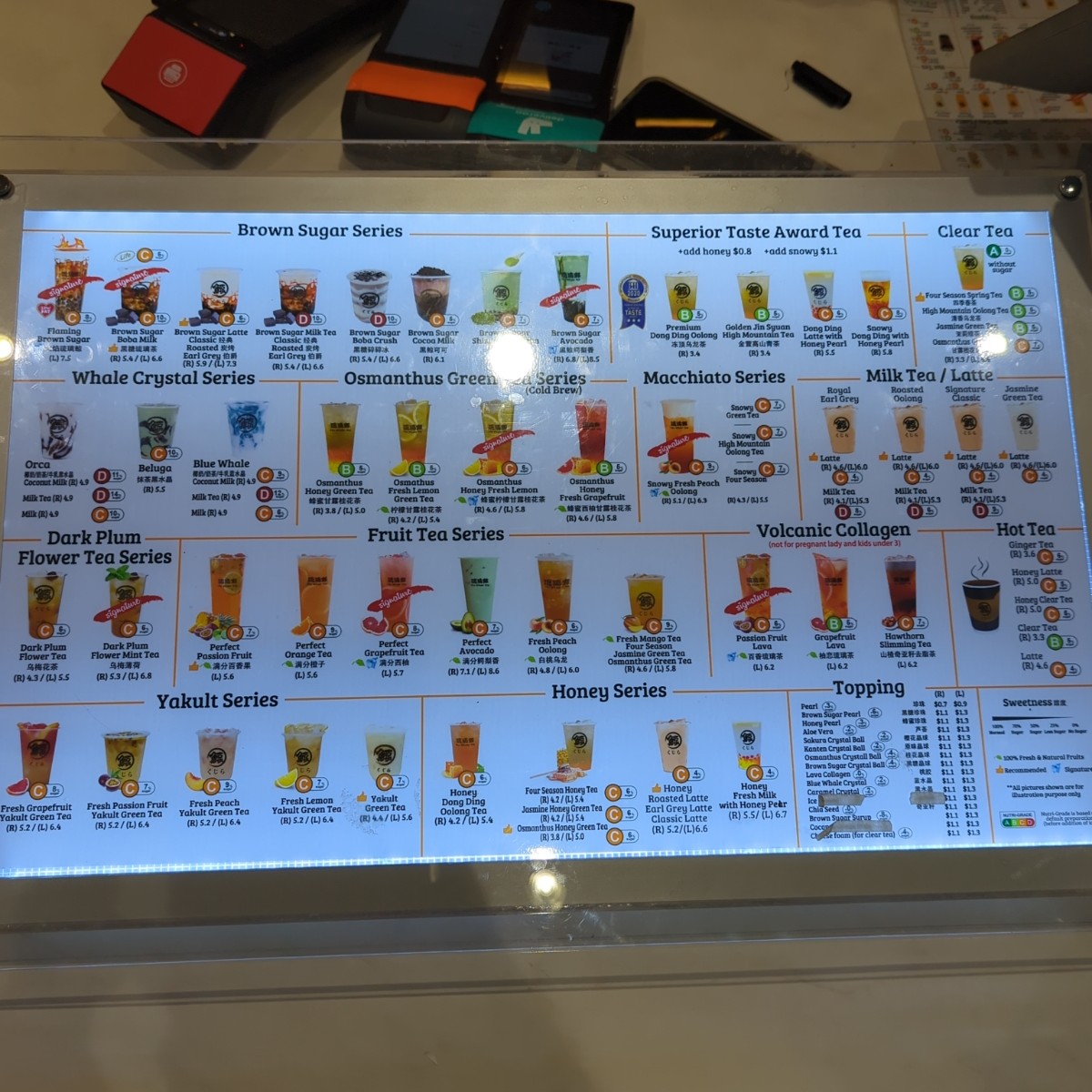 Menu image of The Whale Tea:  shot by Y2L