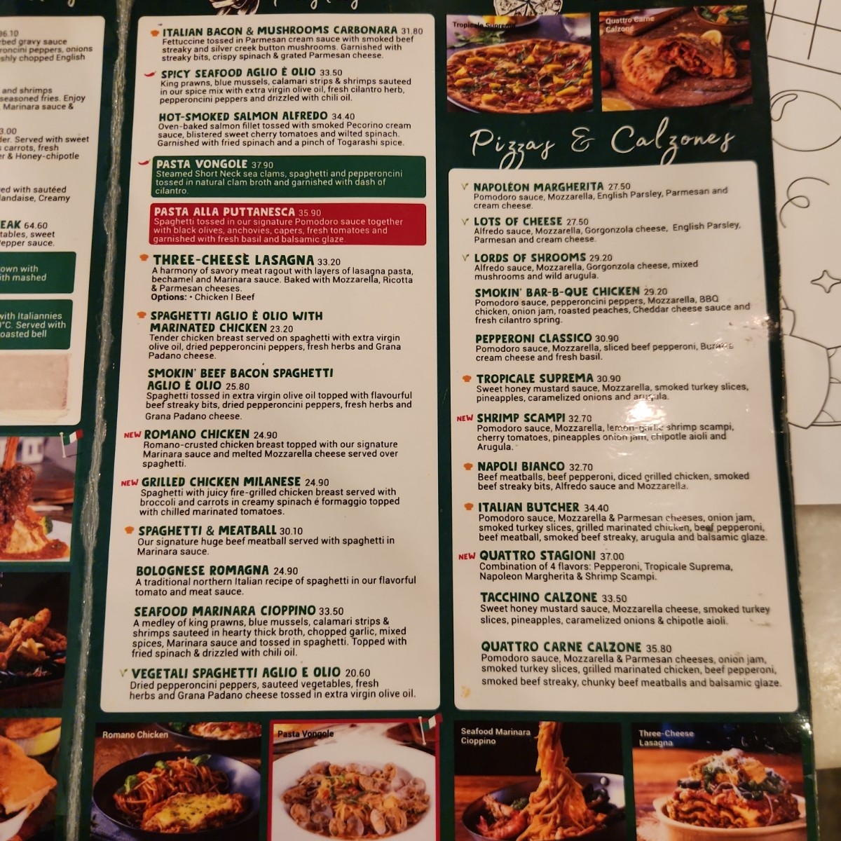 Menu image of Italiannies @Curve:  shot by blacktaiko