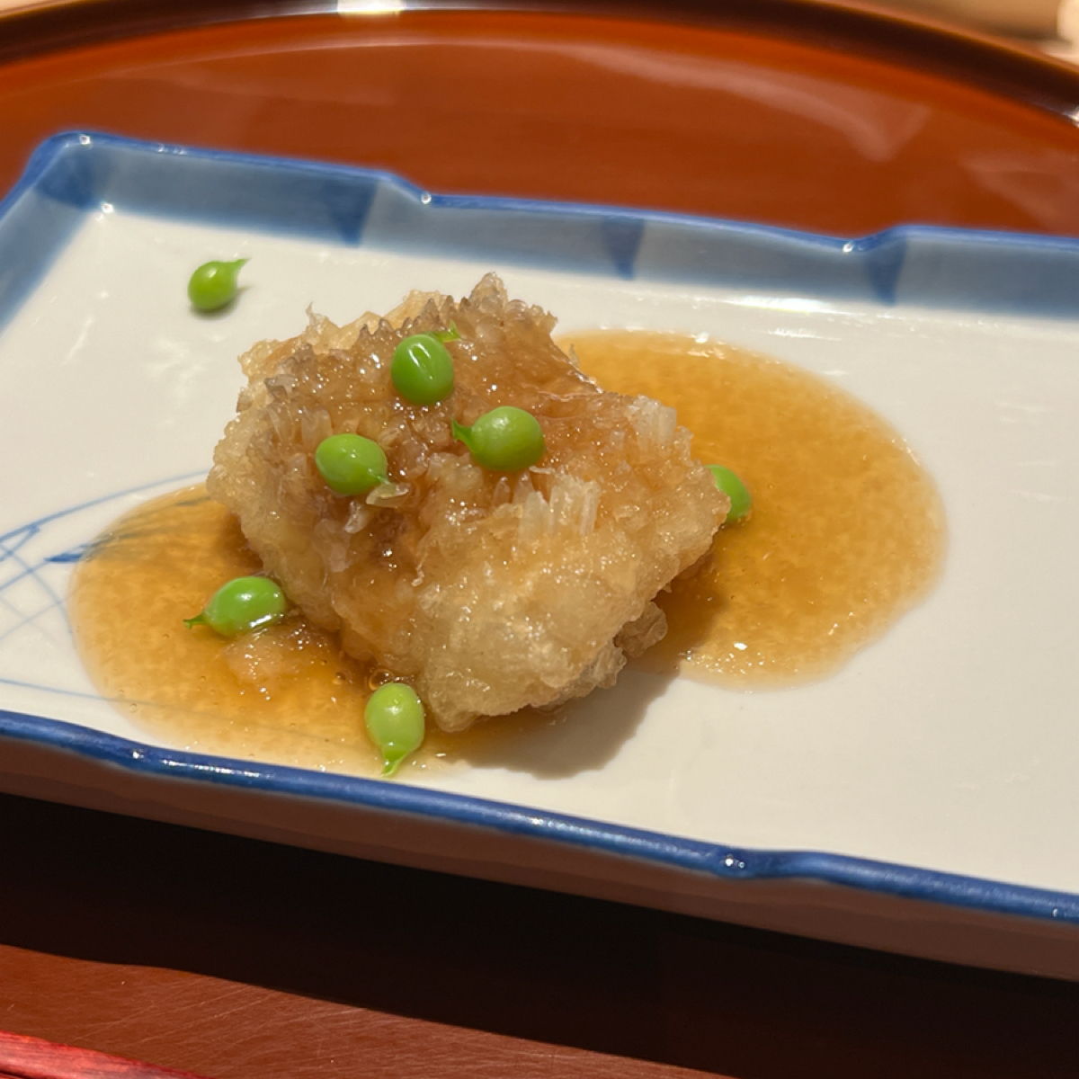 明壽司 的餐點圖片：馬頭魚 由動吃動吃動吃 拍攝