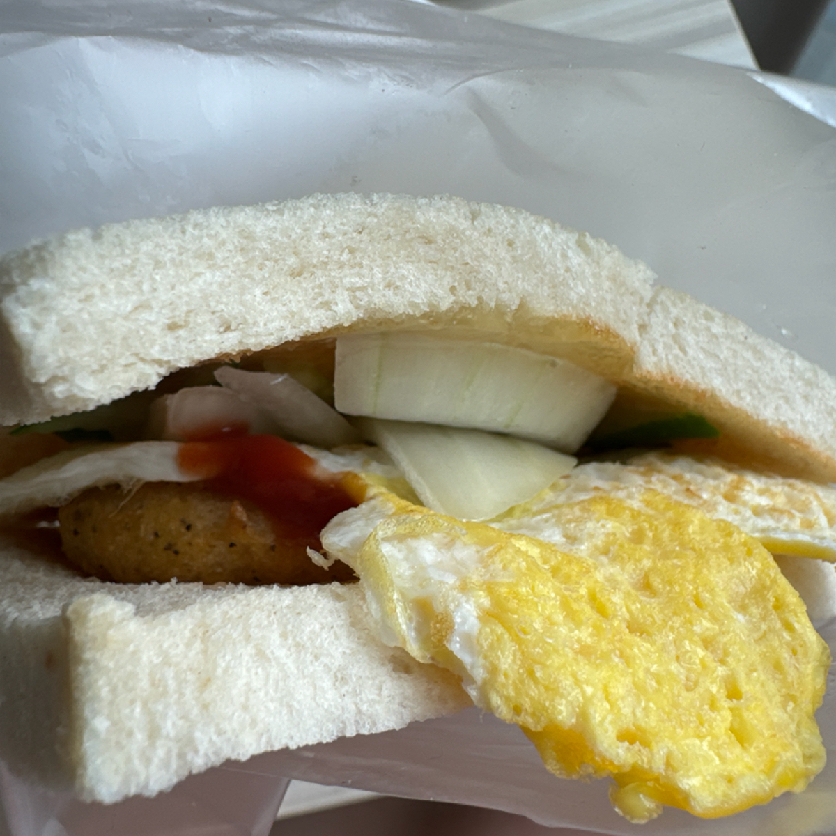 品廚早餐店 的餐點圖片：香雞蛋吐司 $45 由食光旅行Flavor Journey | May 拍攝
