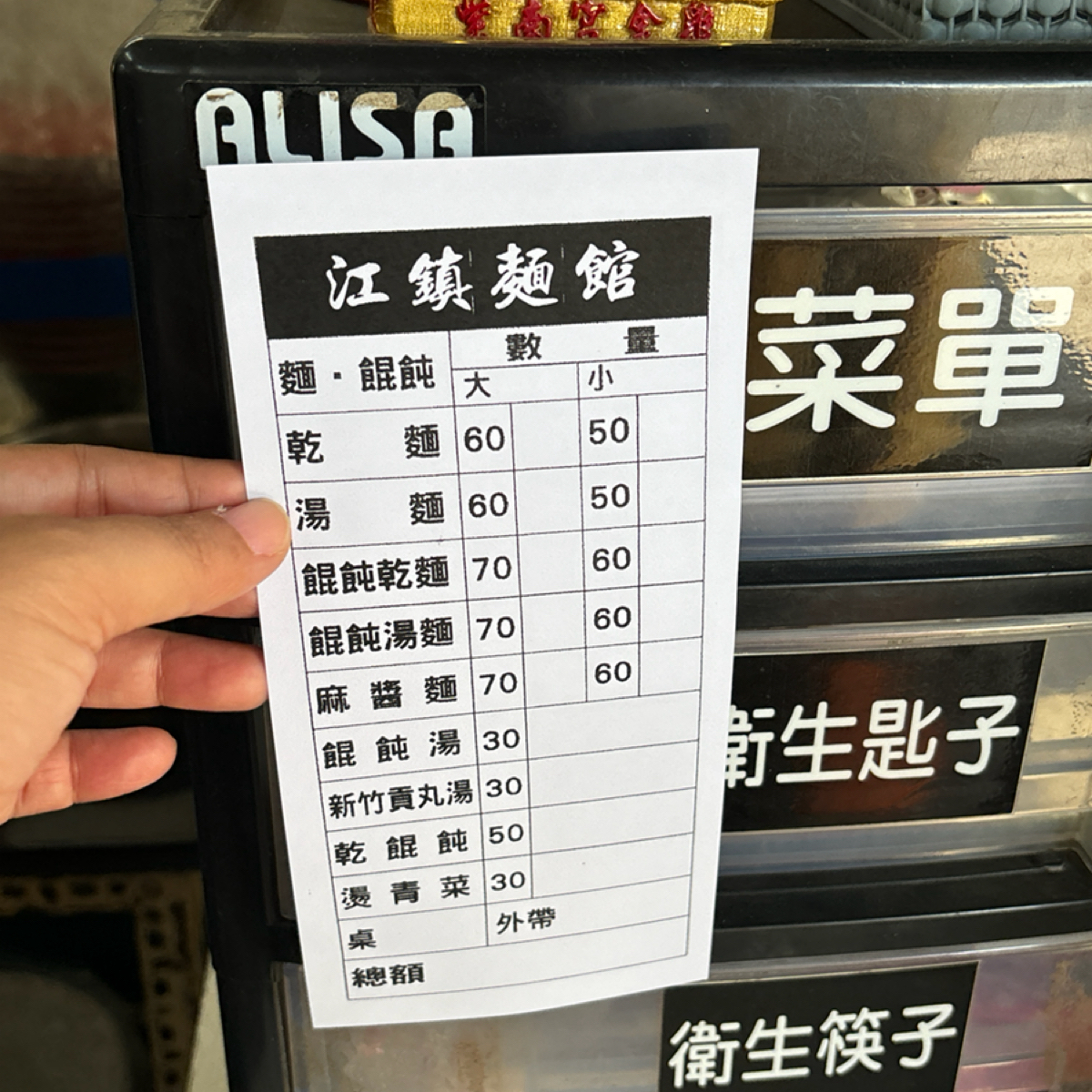 Menu image of 安平啞巴麵（江鎮麵館）:  shot by YCTSAI