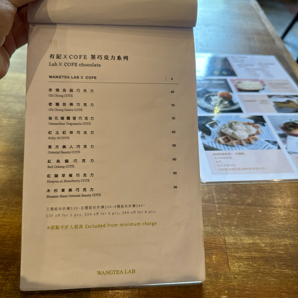 Menu image of Wangtea Lab:  shot by Ana