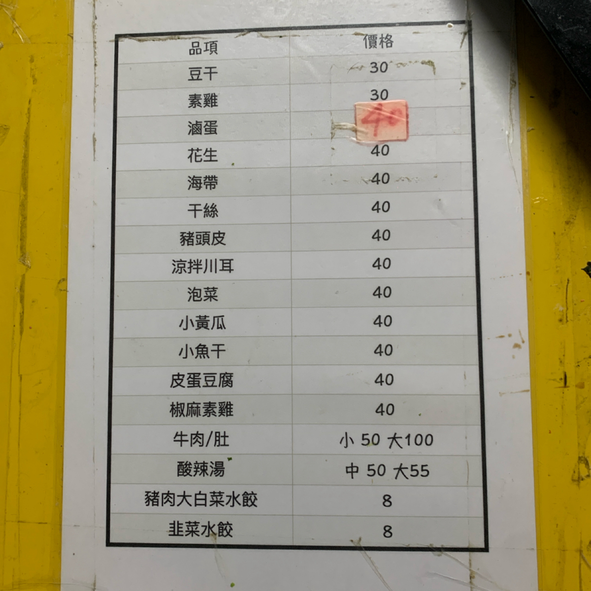 Menu image of 來來水餃店:  shot by 洛洛