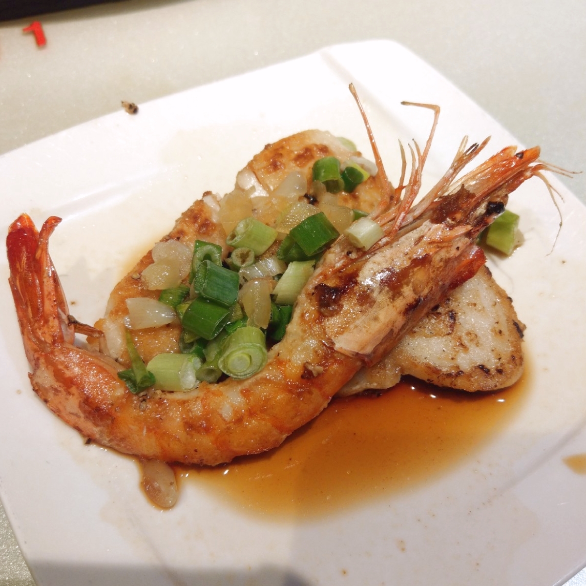 Meal image of 芝林鐵板燒: 魴魚+草蝦 $110 shot by IN老師