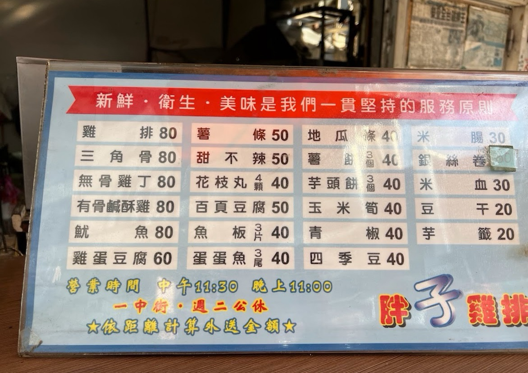 Menu image of 胖子雞丁雞排:  shot by LESTER