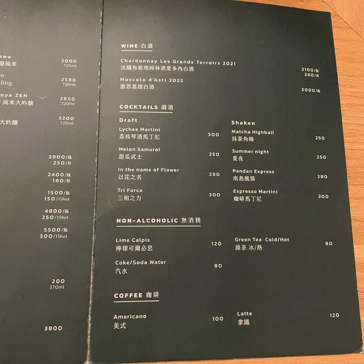 Menu image of Ossu Handroll &amp; Bar:  shot by 乃子過日子