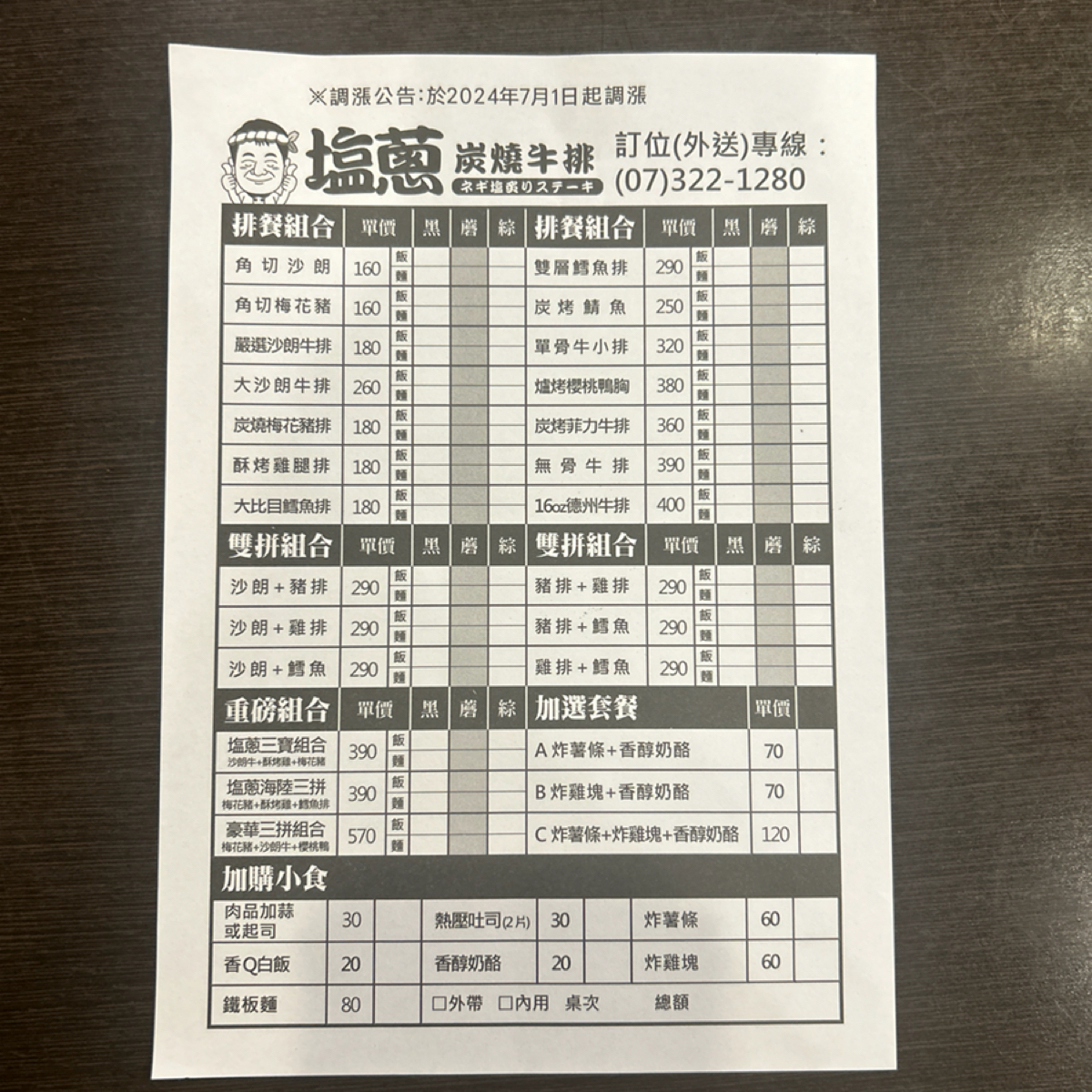 Menu image of 塩蔥炭燒牛排:  shot by Shiny